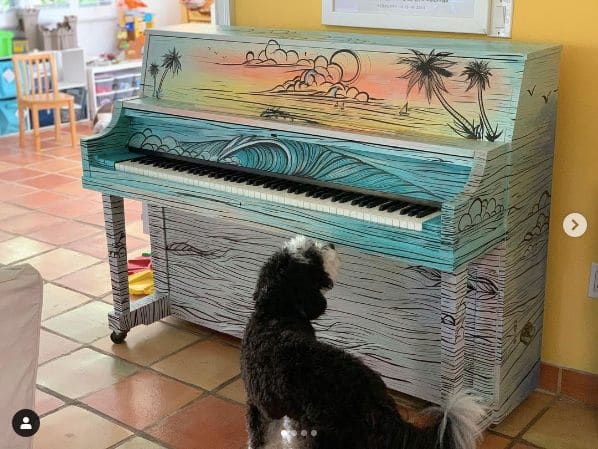 Public piano in Miami, Florida, United States