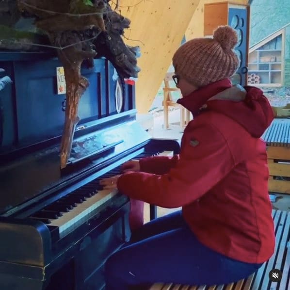 Public piano in Saarbrücken, Saarland, Germany