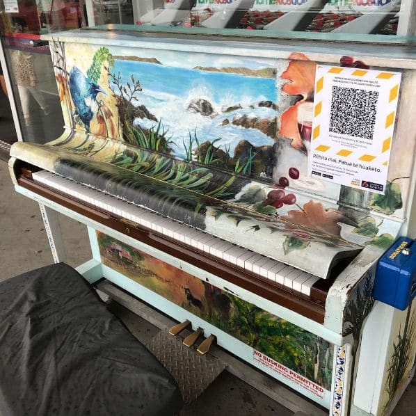 Public piano in Tasman, New Zealand