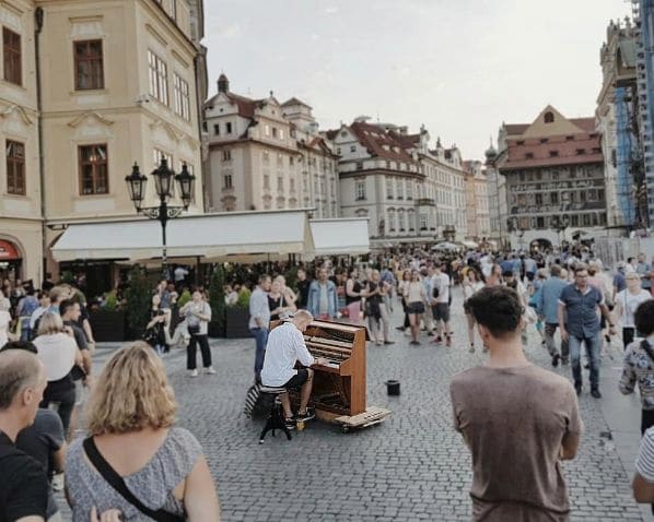 Public piano in Cologne, North Rhine-Westphalia, Germany