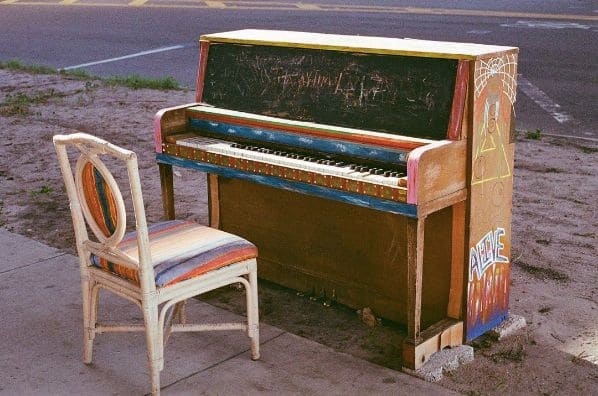 Public piano in Saint Petersburg, Florida, United States