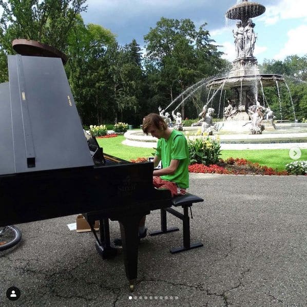 Public piano in Graz, Styria, Austria