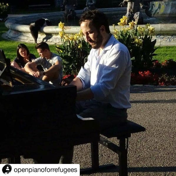 Public piano in Graz, Styria, Austria
