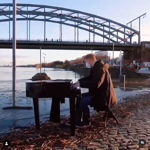 Public piano in Cologne, North Rhine-Westphalia, Germany
