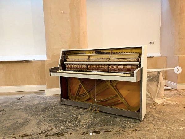 Public piano in Westminster, England, United Kingdom