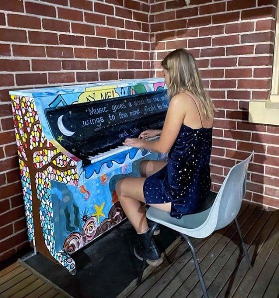 Public piano in Busselton, Western Australia, Australia