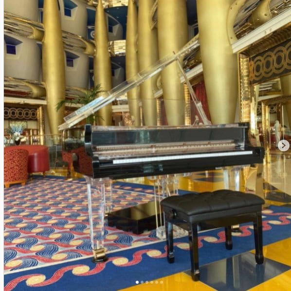 Public piano in Umm Suqeim, Dubai, United Arab Emirates