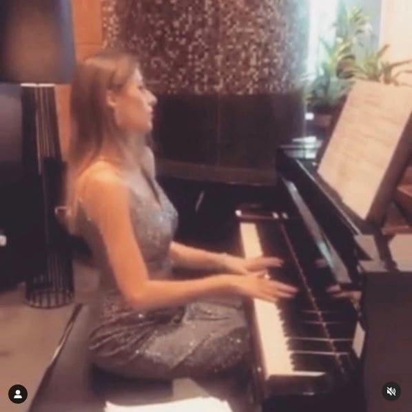 Public piano in Doha, Qatar