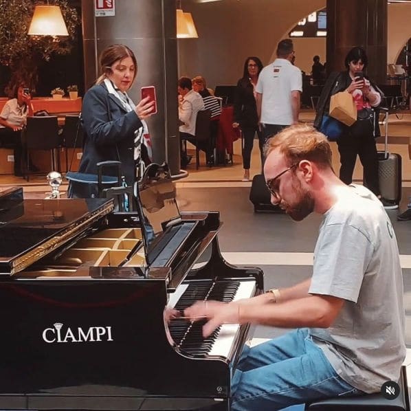 Public piano in Rome, Lazio, Italy