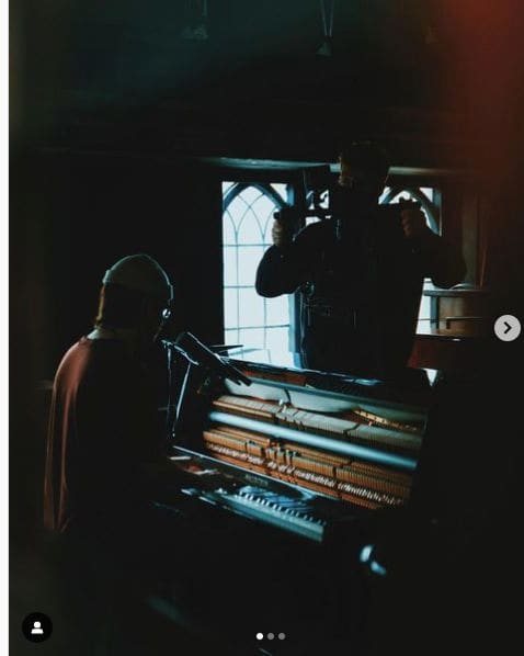 Public piano in North Hertfordshire, England, United Kingdom
