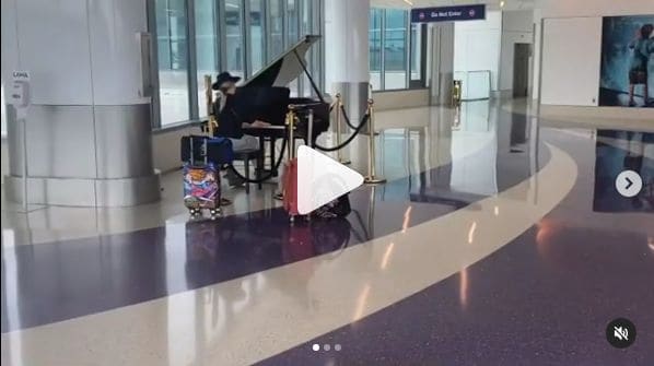 Public piano in Los Angeles, California, United States