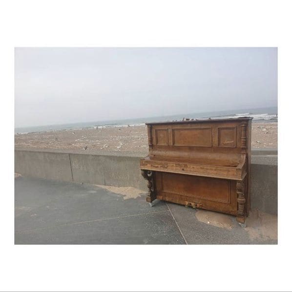 Public piano in Klitmøller, North Denmark Region, Denmark