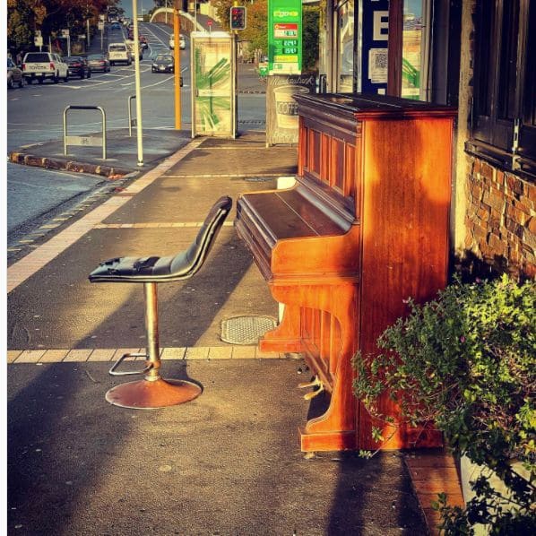 Public piano in Ōrākei, Auckland, New Zealand