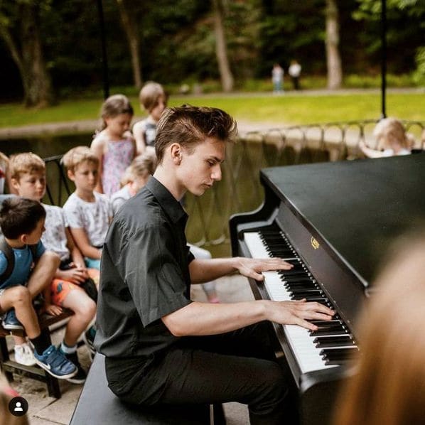 Public piano in Kłodzko County, Lower Silesian Voivodeship, Poland