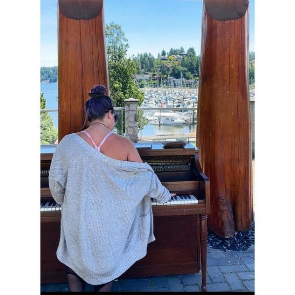 Public piano in Sunshine Coast Regional District, British Columbia, Canada