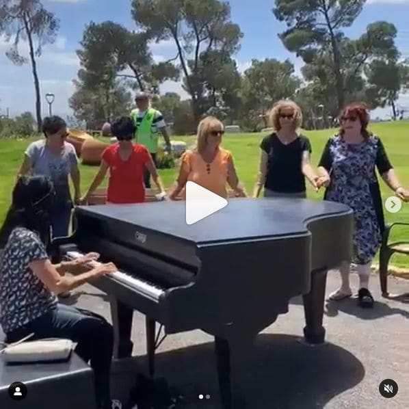 Public piano in Jezreel Subdistrict, North District, Israel