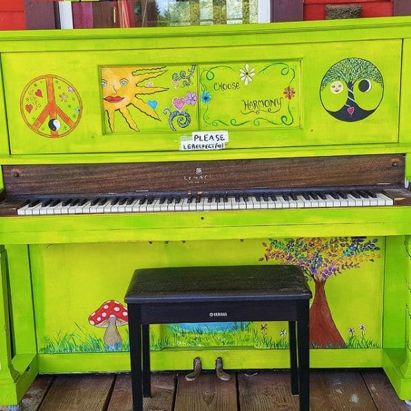 Public piano in Castlegar, British Columbia, Canada