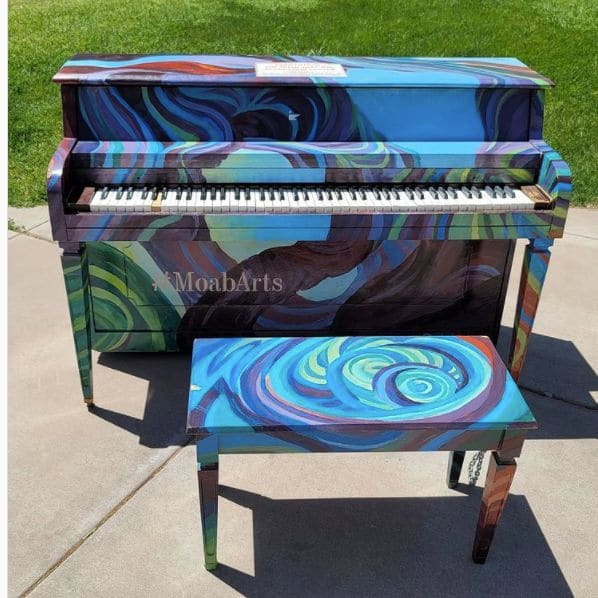 Public piano in Grand County, Utah, United States