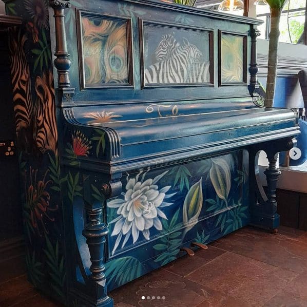 Public piano in Leicester, England, United Kingdom