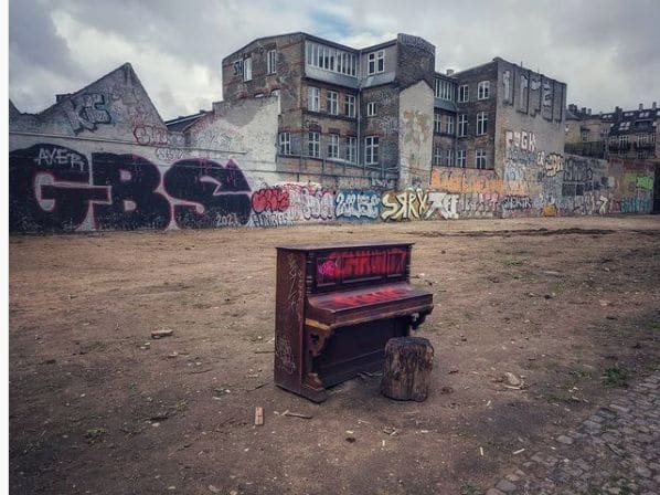 Public piano in Copenhagen, Capital Region of Denmark, Denmark