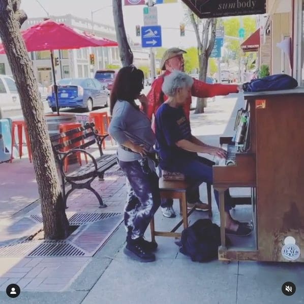 Public piano in Sebastopol, California, United States