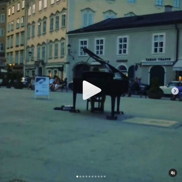 Public piano in Salzburg, Salzburg, Austria