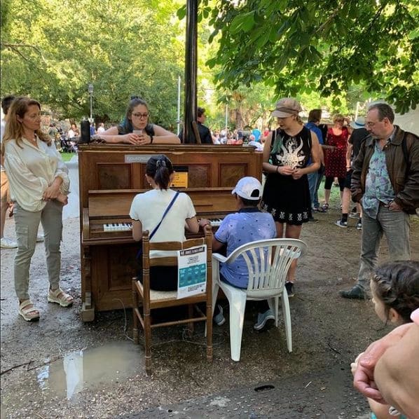 Public piano in Geneva, Geneva, Switzerland