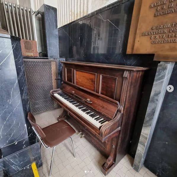 Public piano in Brno, Southeast, Czechia
