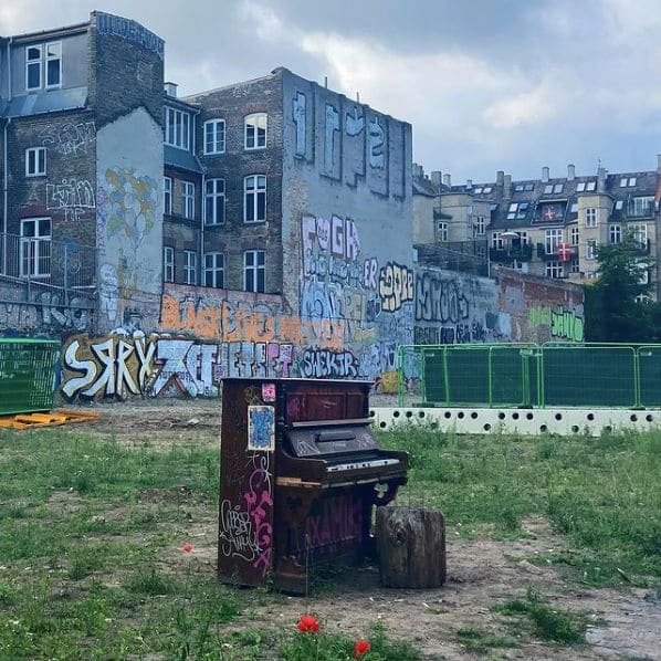 Public piano in Copenhagen, Capital Region of Denmark, Denmark