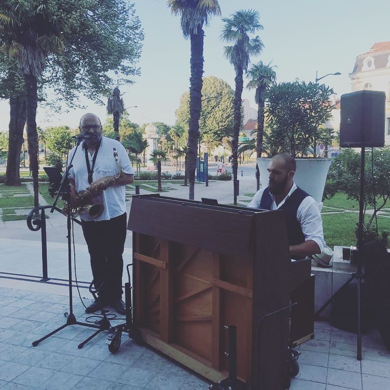 Public piano in Landes, New Aquitaine, France