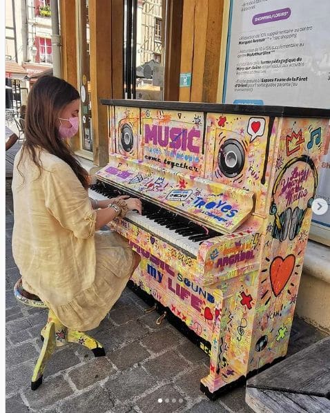 Public piano in Troyes, Grand Est, France
