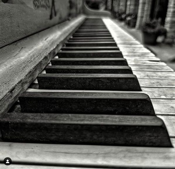 Public piano in Cheyenne, Wyoming, United States