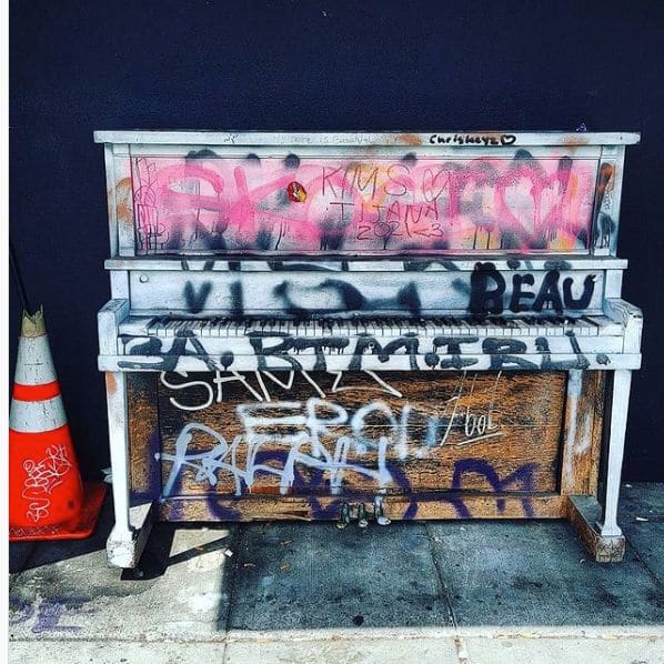 Public piano in Seattle, Washington, United States