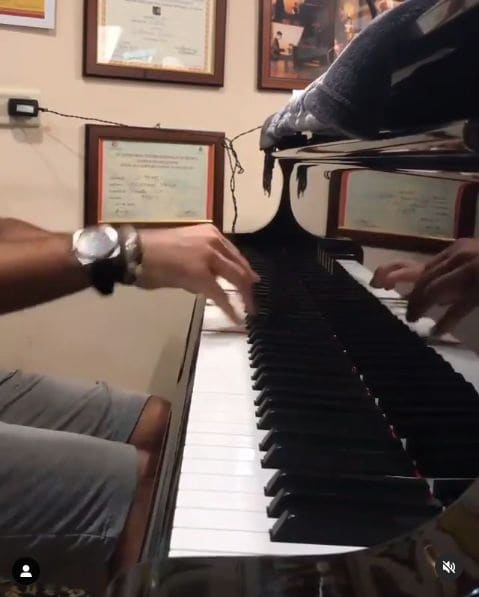 Public piano in Moscow, Moscow, Russia