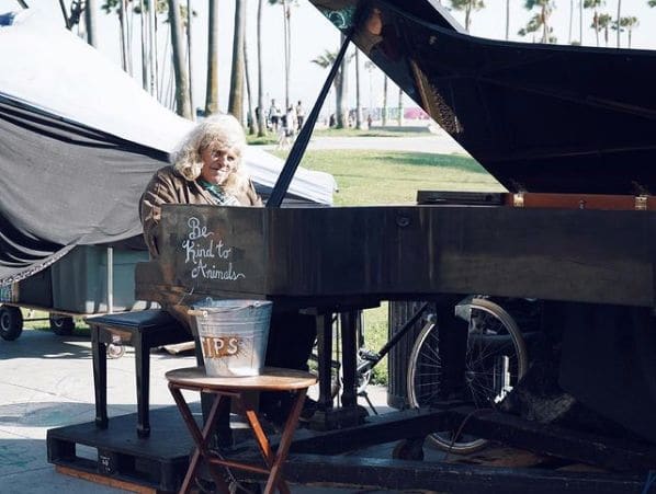 Public piano in Los Angeles, California, United States
