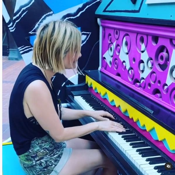 Public piano in Portland, Oregon, United States
