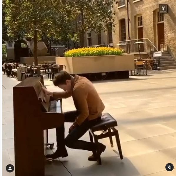 Public piano in Tehran, Iran