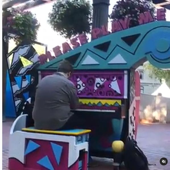 Public piano in Portland, Oregon, United States