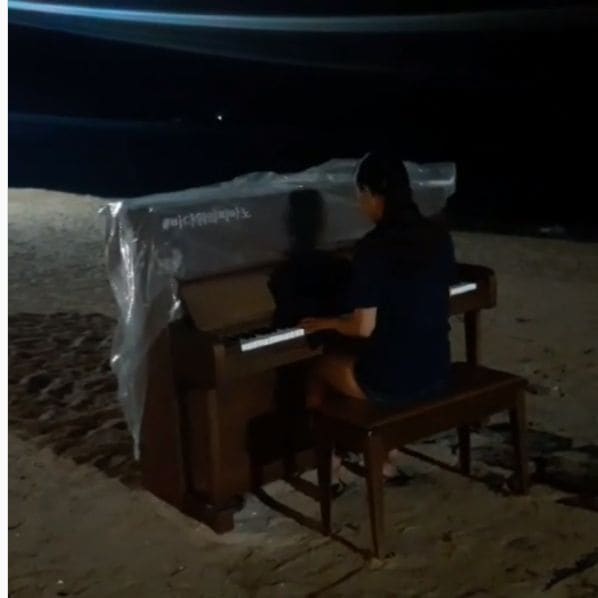 Public piano in Gangneung-si, South Korea