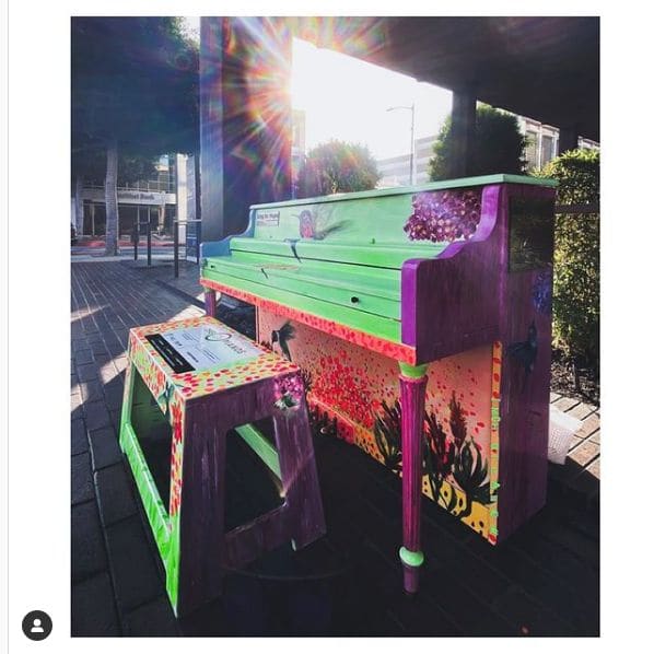 Public piano in Los Angeles, California, United States