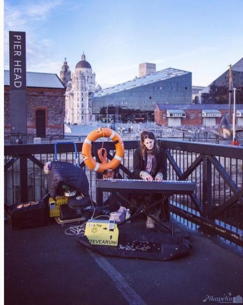 Public piano in Liverpool, England, United Kingdom