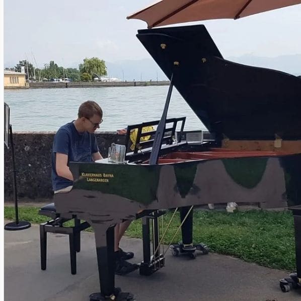 Public piano in Bodenseekreis, Baden-Württemberg, Germany