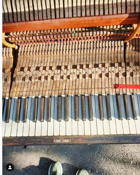 Public piano in Old Toronto, Ontario, Canada