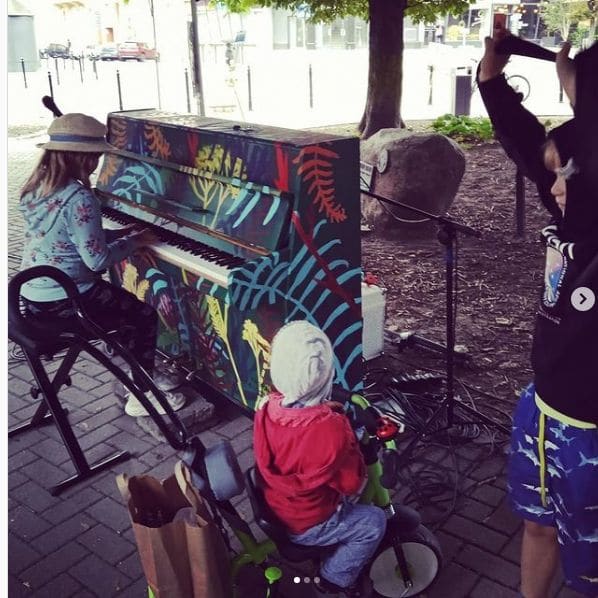 Public piano in Olsztyn, Warmian-Masurian Voivodeship, Poland