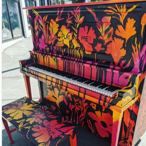 Public piano in Portland, Oregon, United States