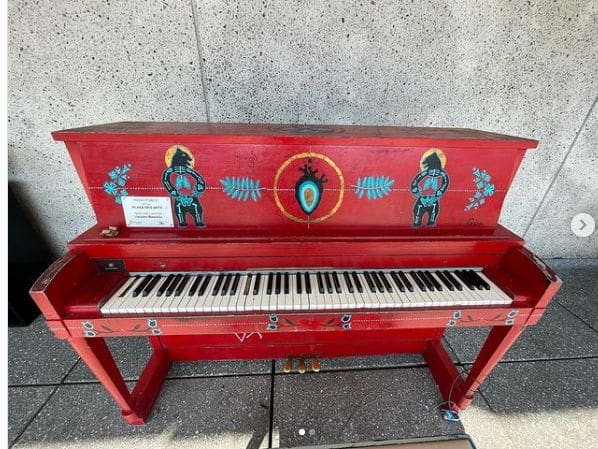 Public piano in Montreal, Quebec, Canada