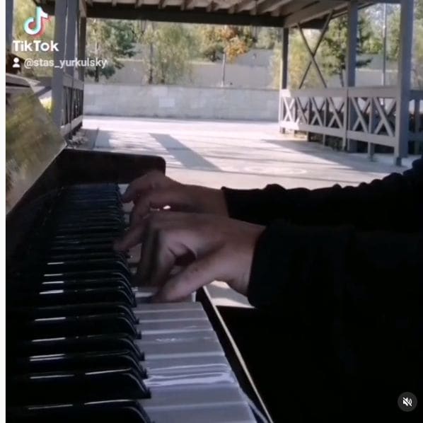 Public piano in Kazan, Tatarstan, Russia