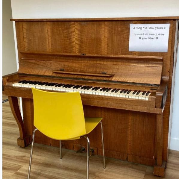 Public piano in Venlo, Limburg, Netherlands