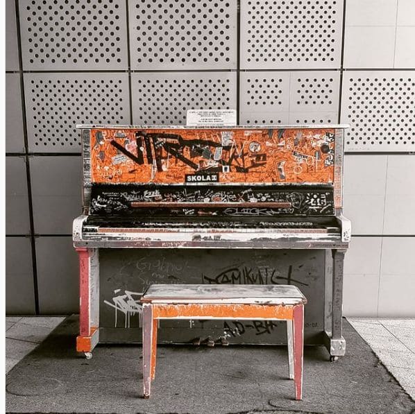 Public piano in Seoul, South Korea