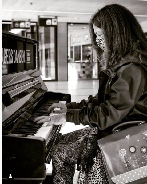 Public piano in Tilburg, North Brabant, Netherlands